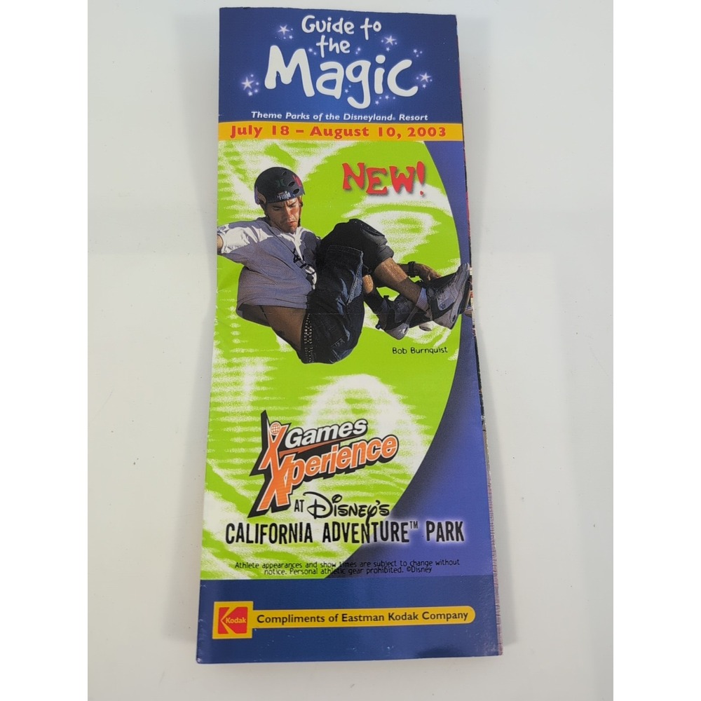 Vintage 2003 DISNEYLAND GUIDE TO THE MAGIC Dual Park Maps Disney‎